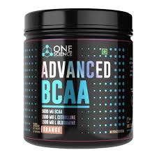 One Science Nutrition Advanced BCAA | 1500mg BCAA + 1500mg L-Citrulline + 500mg L-Glutamine | Intra Workout for Muscle Recovery, Strength &amp;amp; Endurance | 30 Servings | 300g |Orange